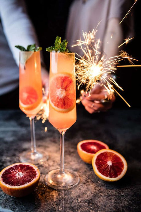 Blood Orange Champagne Mule